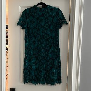 Betsey Johnson - high neck teal dress - size 4